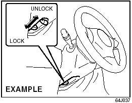 Tilt Steering Lock Lever