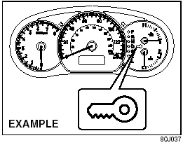 If the keyless start system blue indicator