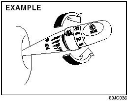 If the lever is equipped with the “INT TIME”