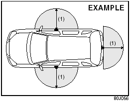 (1) 80 cm (2 1/2 feet)