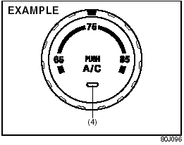 Temperature selector/Air conditioning switch (1)