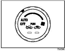 Blower speed selector/Air intake selector (2)