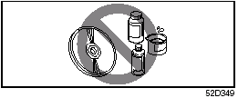 Do not use any solvents such as commercially