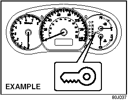 If the keyless start system blue indicator