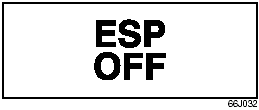 “ESP OFF” Indicator Light