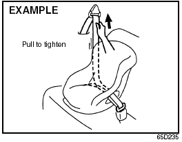 4) Try moving the child restraint system in