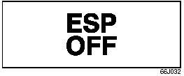 “ESP OFF” Indicator Light