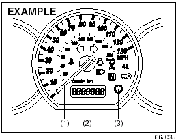 Speedometer/Odometer/Tripmeter/Brightness Control