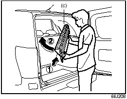 1) Fold/roll the luggage compartment