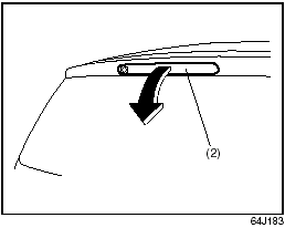 3) Close the tailgate. Remove a highmounted