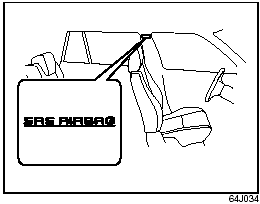 Side curtain air bags are located in the roof